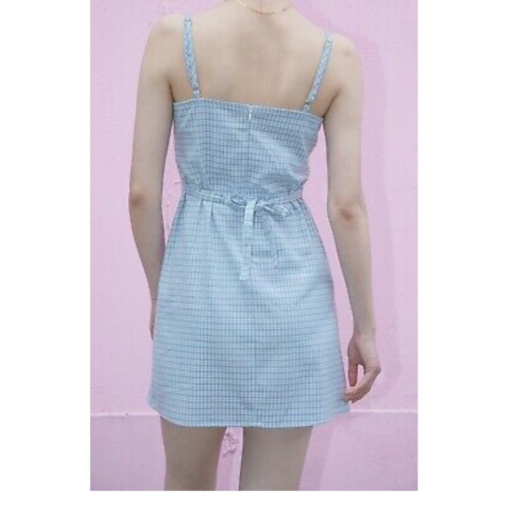 SOLD- Brandy Melville Blue Gingham Dress